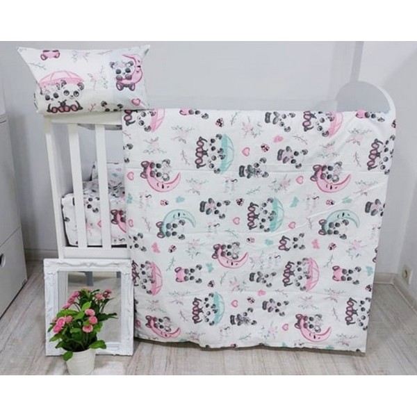 Продукт Galix Бебе Панда - Детски спален комплект, 3 части - 0 - BG Hlapeta